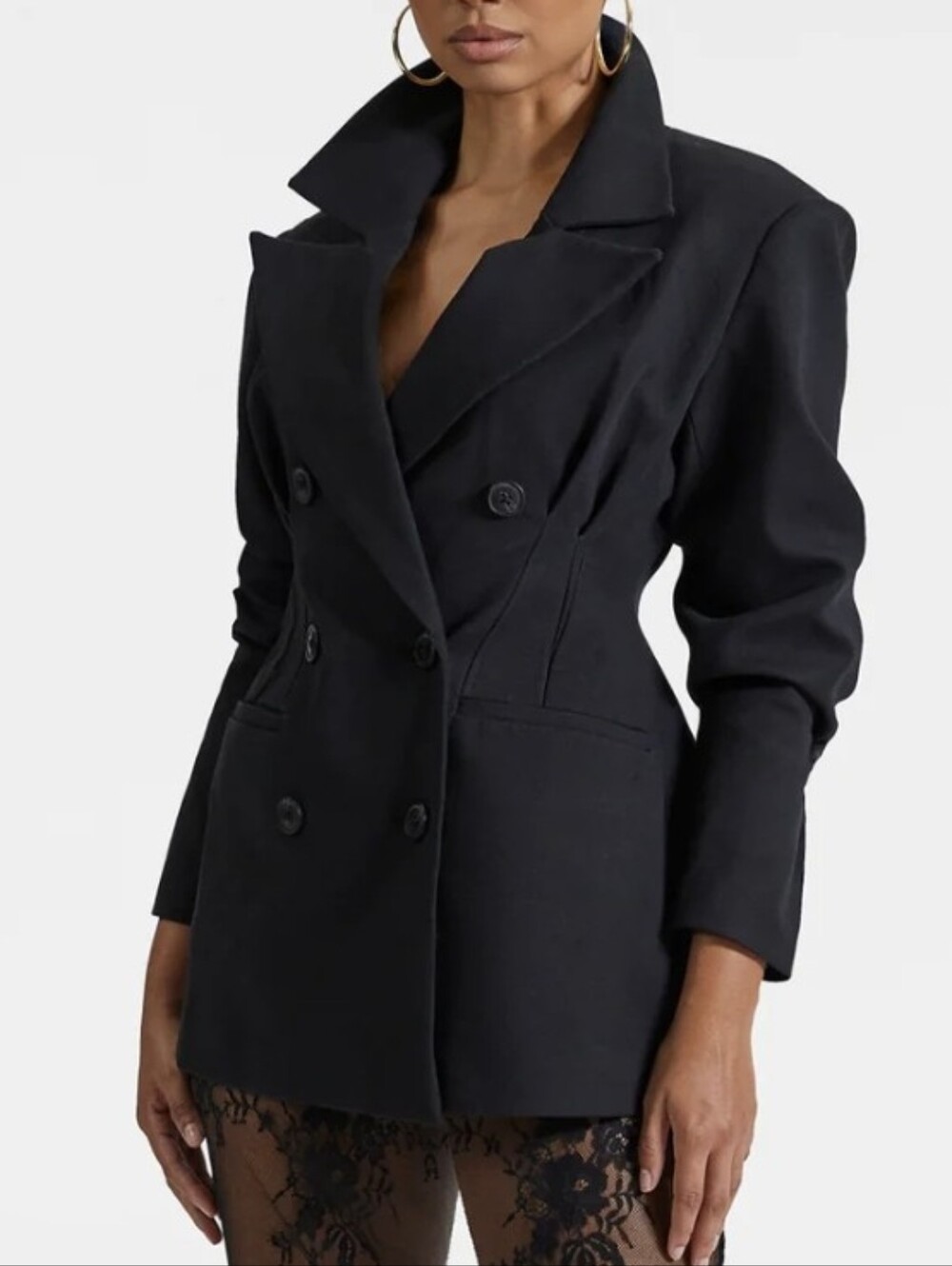 💥KBB by KAHLANA The Corset Blazer Black XXL Double Breasted